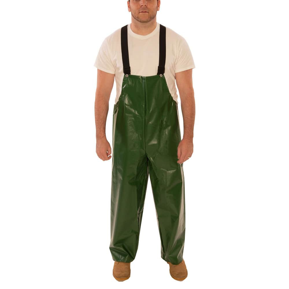 Tingley O22008-XL Bib Overalls: Size XL, Green, Nylon