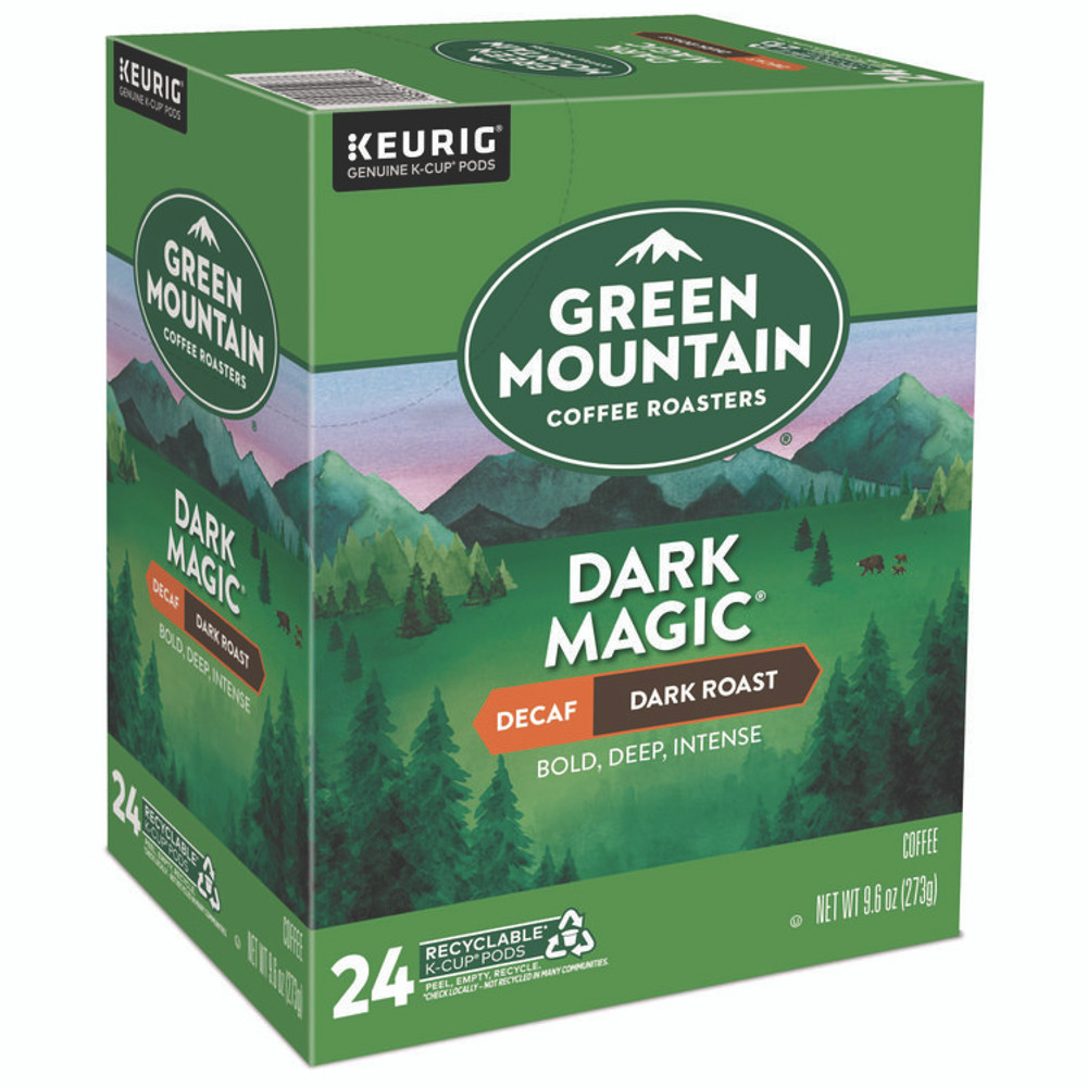 KEURIG DR PEPPER Green Mountain Coffee® 4067CT Dark Magic Decaf Extra Bold Coffee K-Cups, 96/Carton
