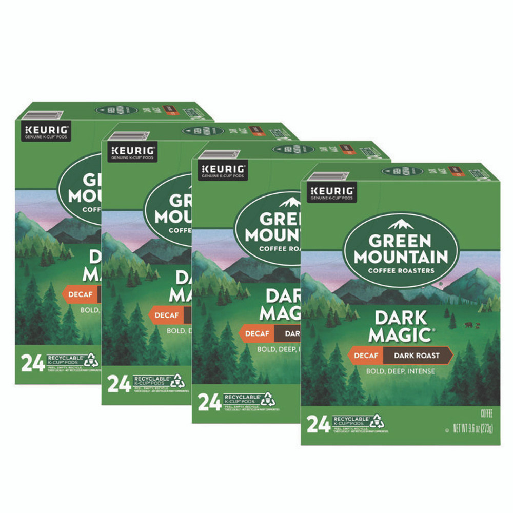 KEURIG DR PEPPER Green Mountain Coffee® 4067CT Dark Magic Decaf Extra Bold Coffee K-Cups, 96/Carton