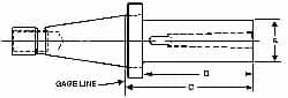 Collis Tool 68155 3MT Inside Taper, NMTB50 Outside Taper, NMTB to Morse Taper Adapter