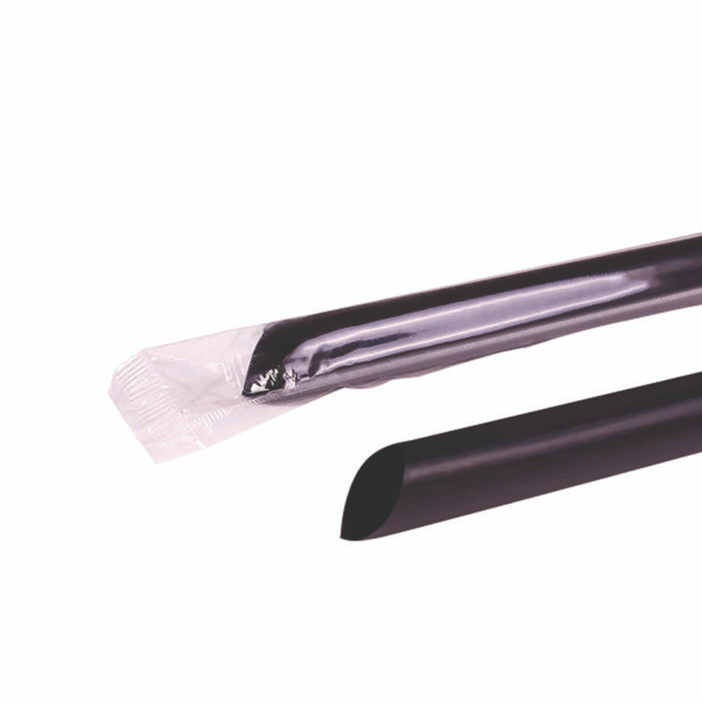 KARAT BY LOLLICUP C9060SBLACK Boba Straws, 9", Black, 1,600/Carton