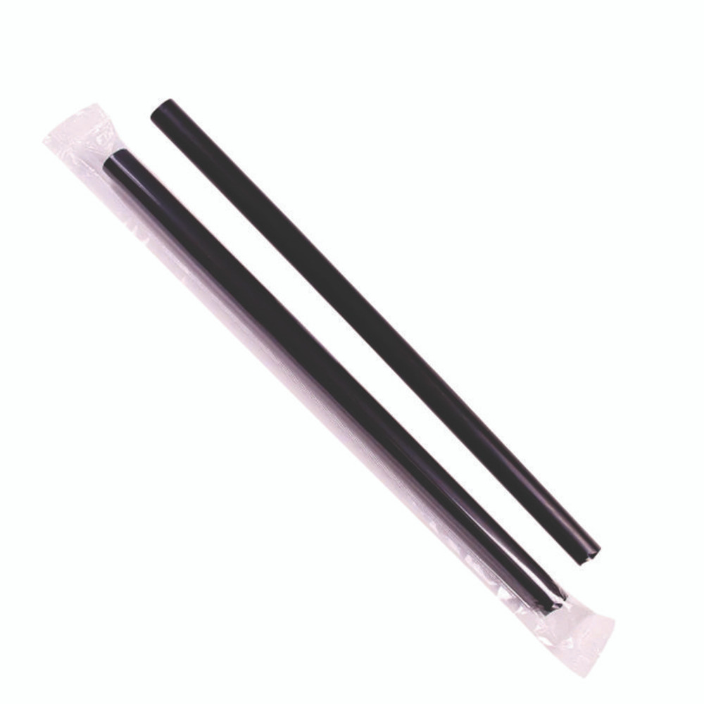 KARAT BY LOLLICUP C9060SBLACK Boba Straws, 9", Black, 1,600/Carton