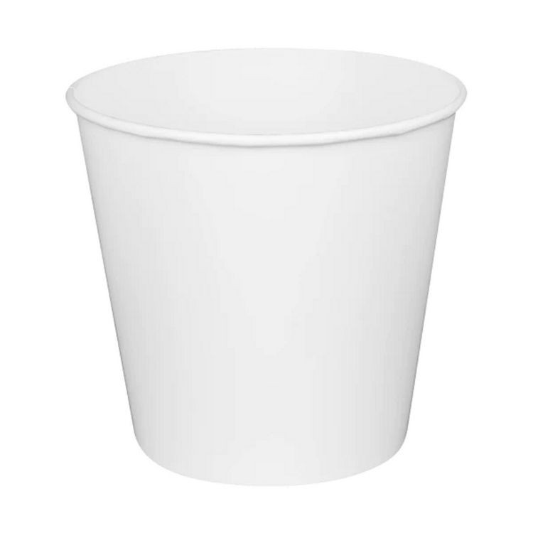 KARAT BY LOLLICUP CFB170W Food Bucket, 170 oz, 8.9" Diameter x 8.36" h, White, Paper, 150/Carton