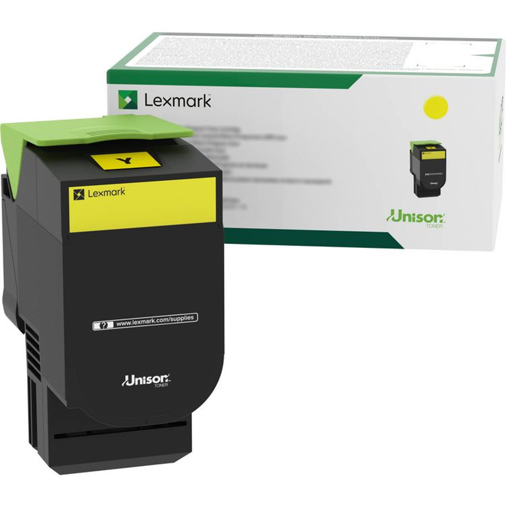 LEXMARK INT'L, INC. 70C00YG 70C00YG Return Program Toner, 1,000 Page-Yield, Yellow