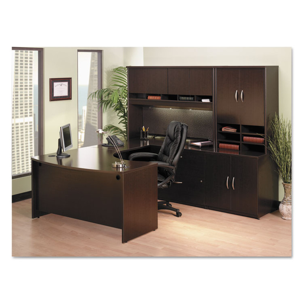 BUSH INDUSTRIES WC12996A Series C Collection 30W Storage Cabinet, Mocha Cherry/Graphite Gray