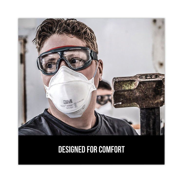 3M/COMMERCIAL TAPE DIV. 9205PH20DC Aura Particulate Respirator 9205+, N95, One Size Fits All, 20/Pack