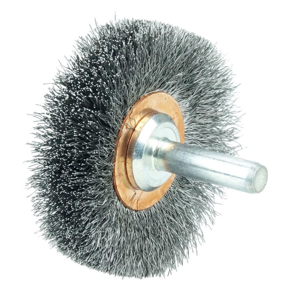 Weiler 17612 Wheel Brush: 2-1/2" Wheel Dia, Crimped