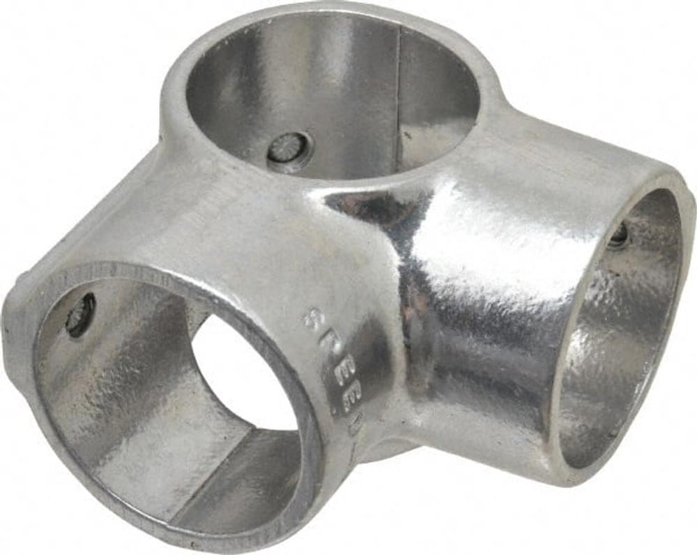 Hollaender 11E-8 1-1/2" Pipe, Side Outlet Tee-E, Aluminum Alloy Tee Pipe Rail Fitting