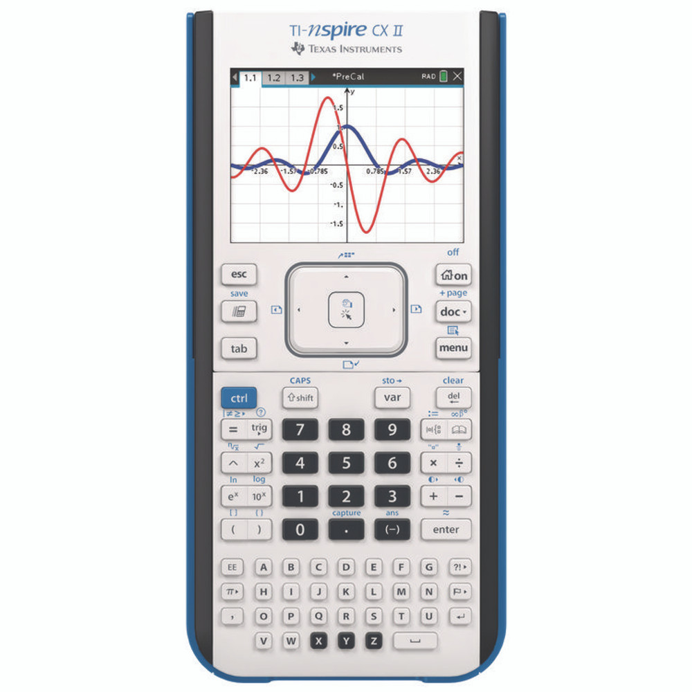 TEXAS INSTRUMENTS NSPIRECXII TI-Nspire CX II Graphing Calculator, 10-Digit LCD