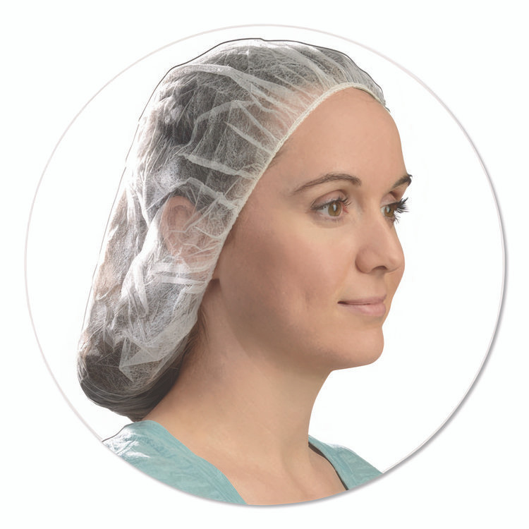 TRADEX INTERNATIONAL AMBITEX® BC241000 BC Series Bouffant Caps, 24", White, 1,000/Carton