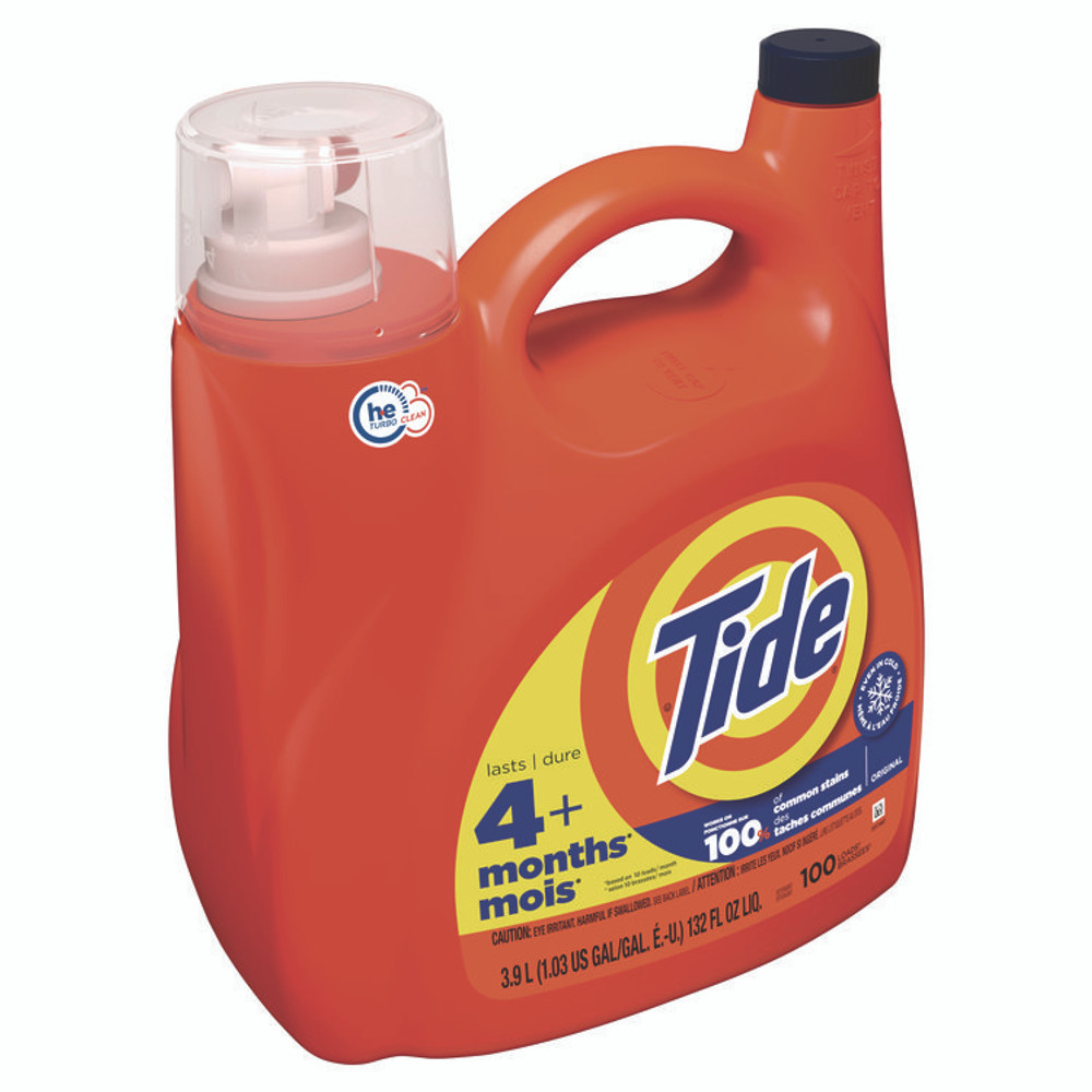 PROCTER & GAMBLE Tide® 12101 Liquid Laundry Detergent, Original Scent, 132 oz Pour Bottle, 4/Carton