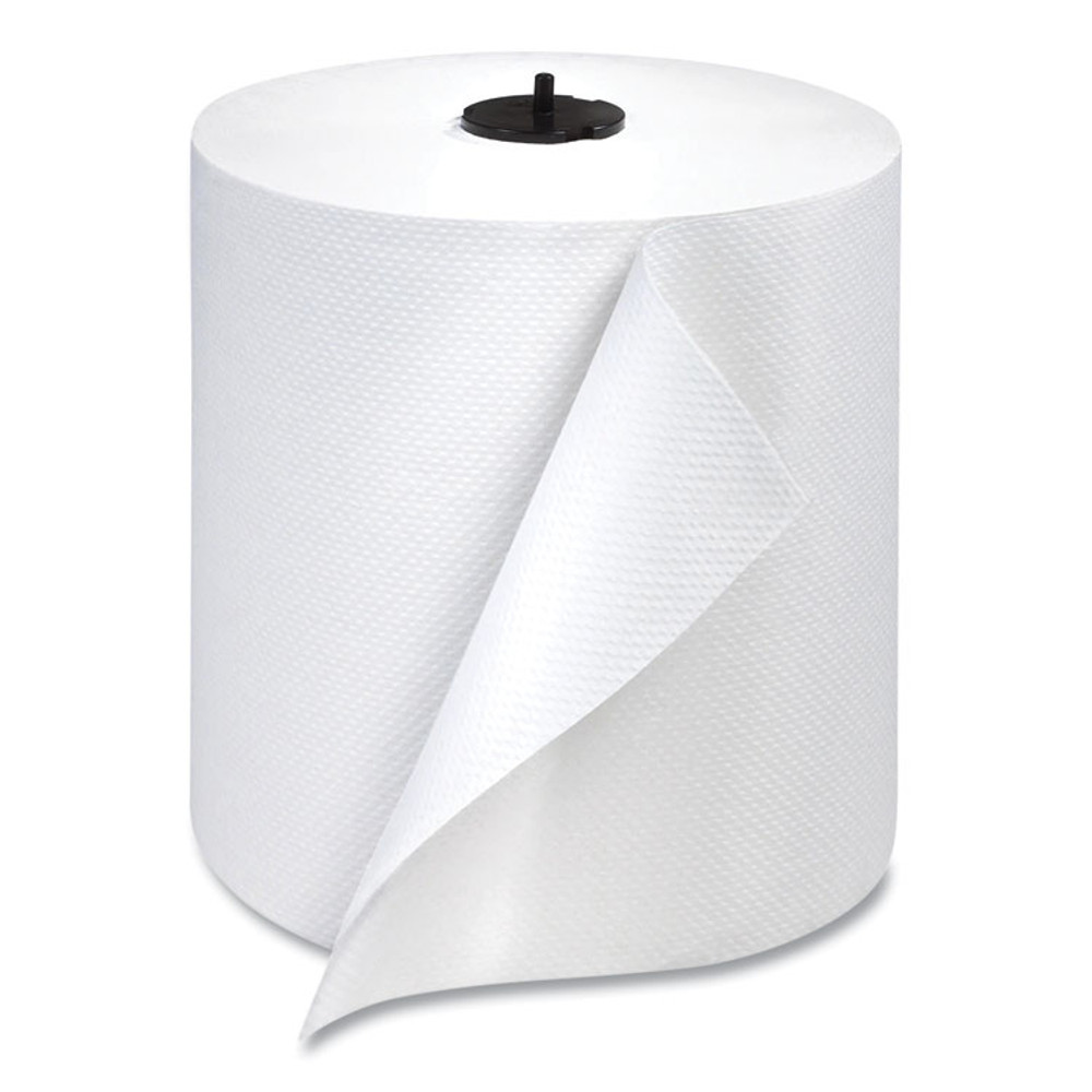 SCA TISSUE Tork® 291380 Paper Wiper Roll Towel, 1-Ply, 7.68" x 1,150 ft, White, 4 Rolls/Carton