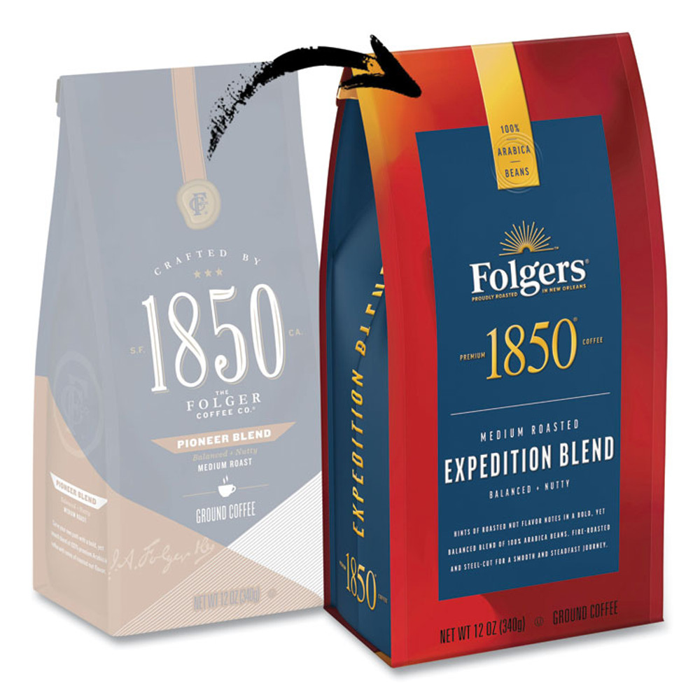 J.M. SMUCKER CO. 1850 60514EA Coffee, Expedition Blend, Medium Roast, Ground, 12 oz Bag