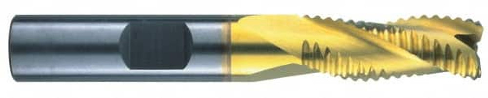 RobbJack STR-303-32-C Square End Mill: 1'' Dia, 2-1/2'' LOC, 1'' Shank Dia, 5'' OAL, 3 Flutes, Solid Carbide