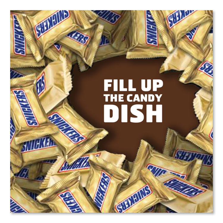 MARS, INC. Snickers® MMM01502 Minis Size Chocolate Bars, Milk Chocolate, 4.4 oz Pack, 12 Packs/Carton