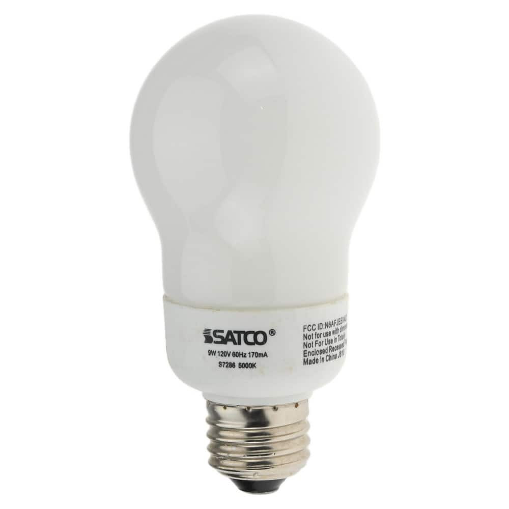 Value Collection S7286 Fluorescent Residential & Office Lamp: 9 Watts, A19, Medium Screw Base