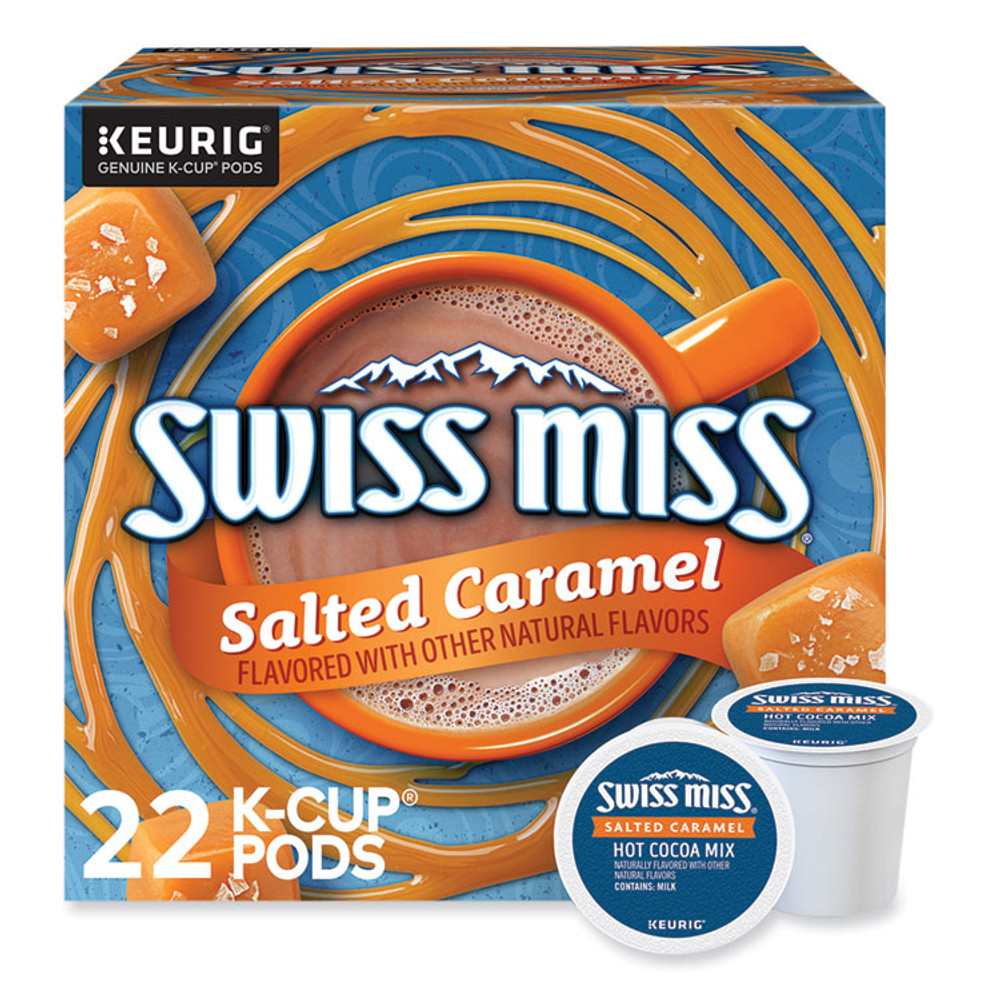 KEURIG DR PEPPER Swiss Miss® 5000369264 Salted Caramel Hot Cocoa K-Cups, 22/Box