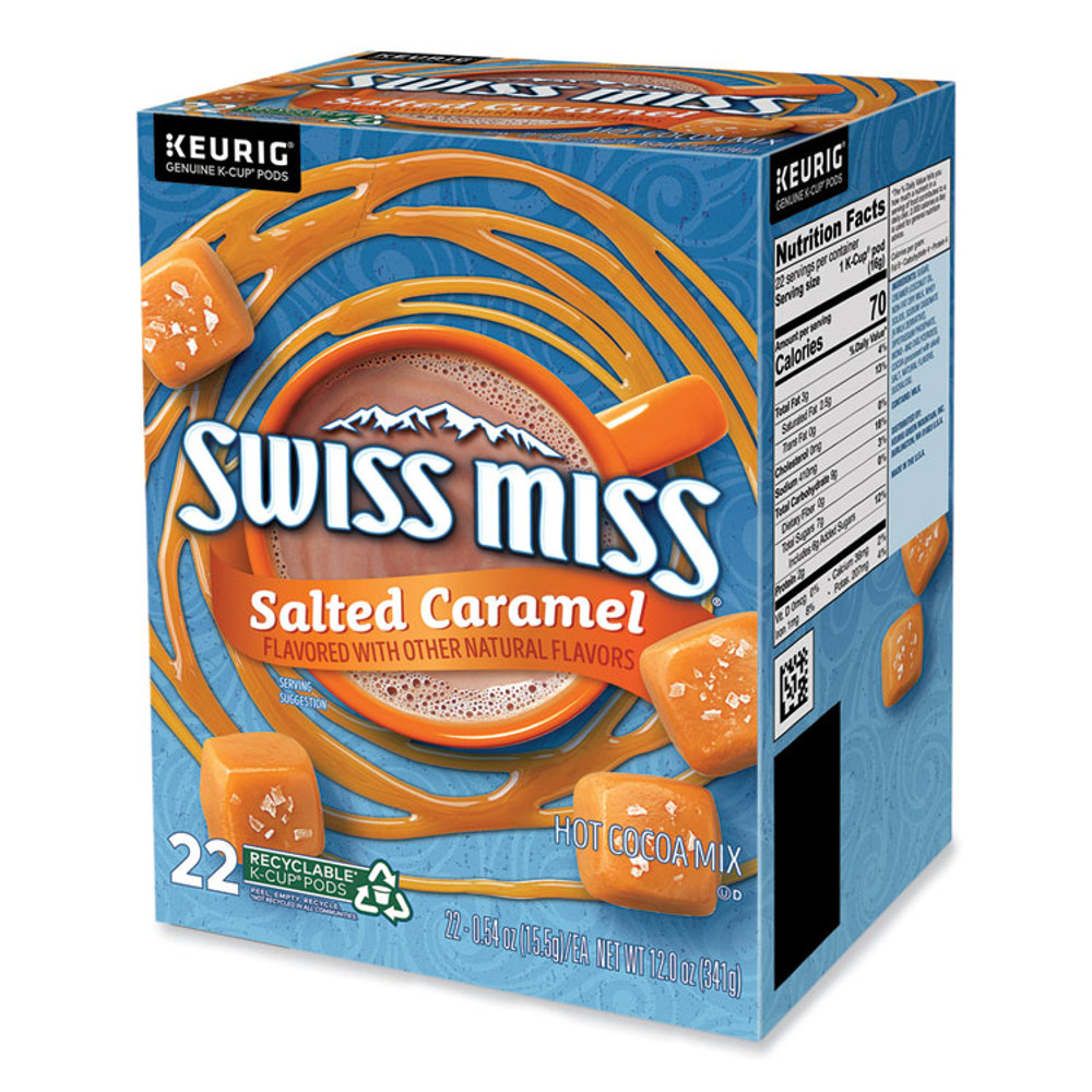 KEURIG DR PEPPER Swiss Miss® 5000369264 Salted Caramel Hot Cocoa K-Cups, 22/Box