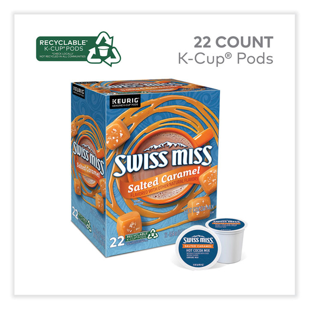 KEURIG DR PEPPER Swiss Miss® 5000369264 Salted Caramel Hot Cocoa K-Cups, 22/Box