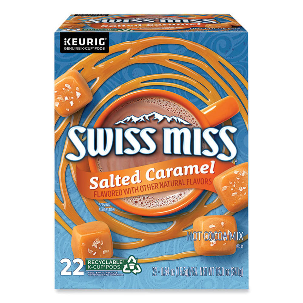 KEURIG DR PEPPER Swiss Miss® 5000369264 Salted Caramel Hot Cocoa K-Cups, 22/Box