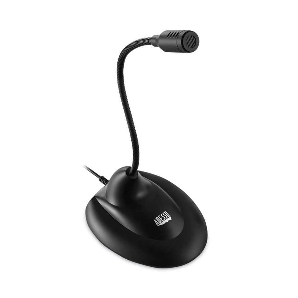 ADESSO INC XTREAMM1 Xtream M1 Desktop Omnidirectional Gooseneck Microphone, Black