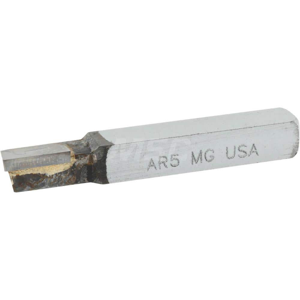 Accupro 6-MG Single Point Tool Bit: 5/16'' Shank Width, 5/16'' Shank Height, Micrograin Solid Carbide Tipped, RH, AR, Square Shoulder Turning