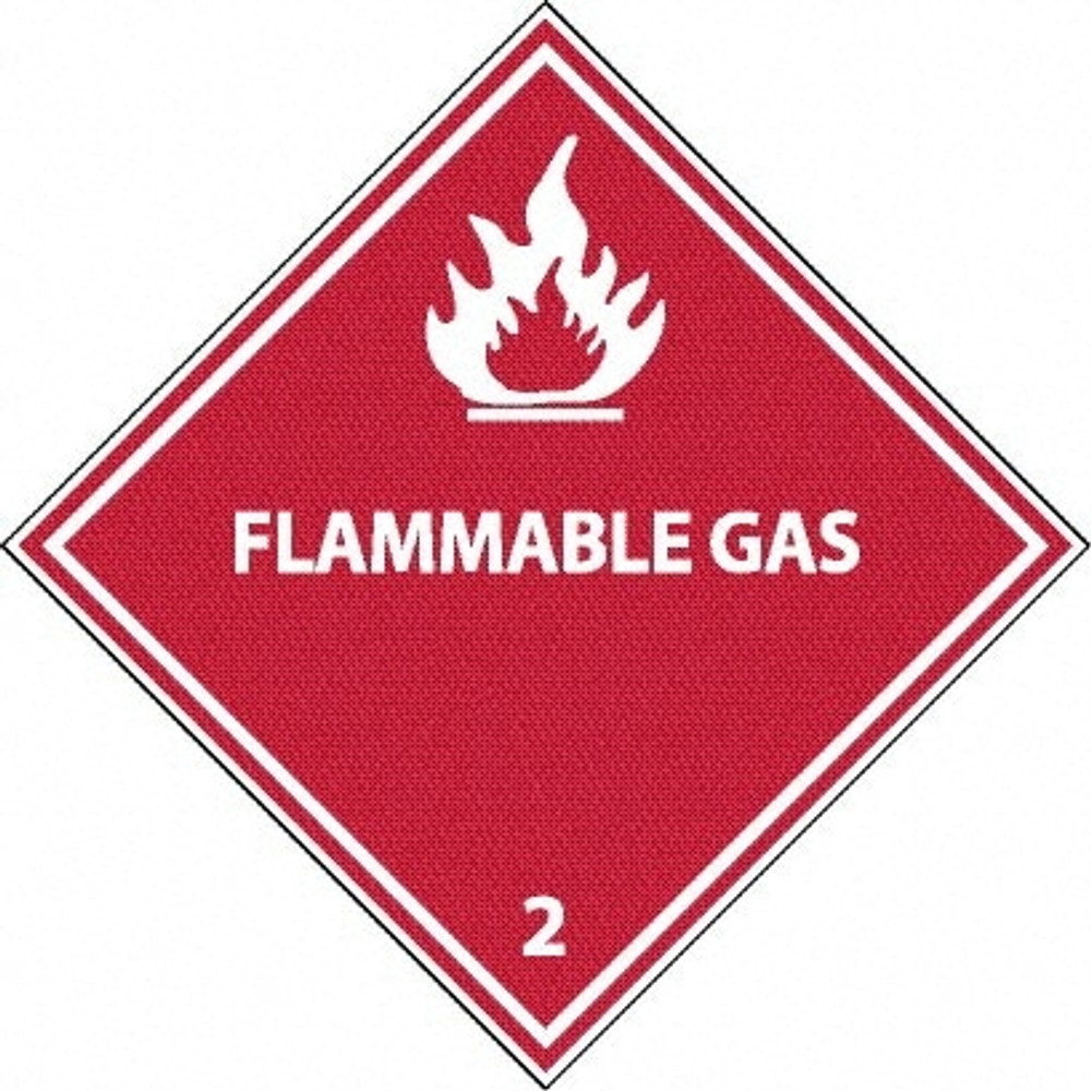 AccuformNMC DL2AP 25 Qty 1 Pack Flammable Gas DOT Shipping Label