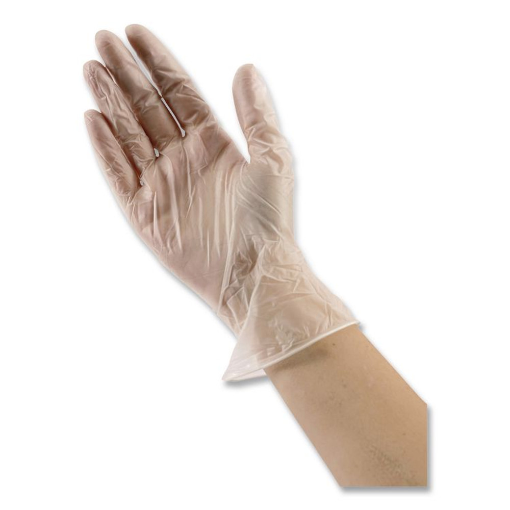 TRADEX INTERNATIONAL AMBITEX® VSM200 V200 Series Powder-Free Vinyl Exam Gloves, Small, 4 mil Thick, 9" Long, Clear, 100/Box