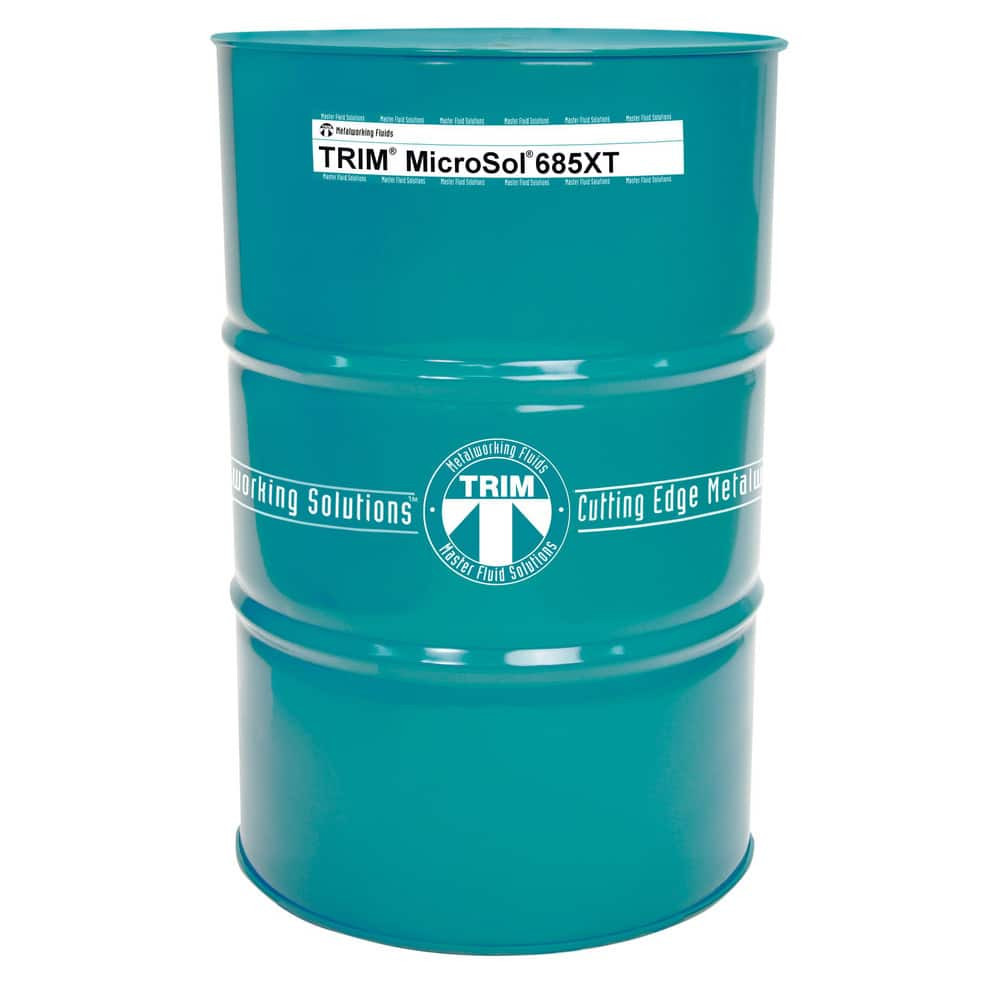 Master Fluid Solutions MS685XT-54G Metalworking Fluids & Coolants; Product Type: Metalworking; Cutting Fluid; Coolant; Microemulsion ; Container Type: Drum ; Container Size: 54 gal ; Net Fill: 54gal ; Form: Semi-Synthetic ; Material Application: All 