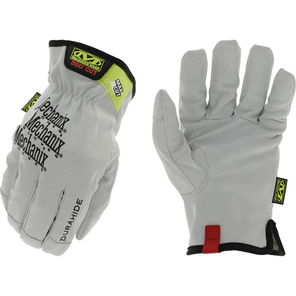 Mechanix Wear MCLD-X00-009 Cut & Puncture Resistant Gloves; Glove Type: Cut-Resistant; Puncture-Resistant ; Primary Material: Leather ; Women's Size: Small ; Men's Size: Medium ; Color: Gray ; Lining Material: ArmorCore