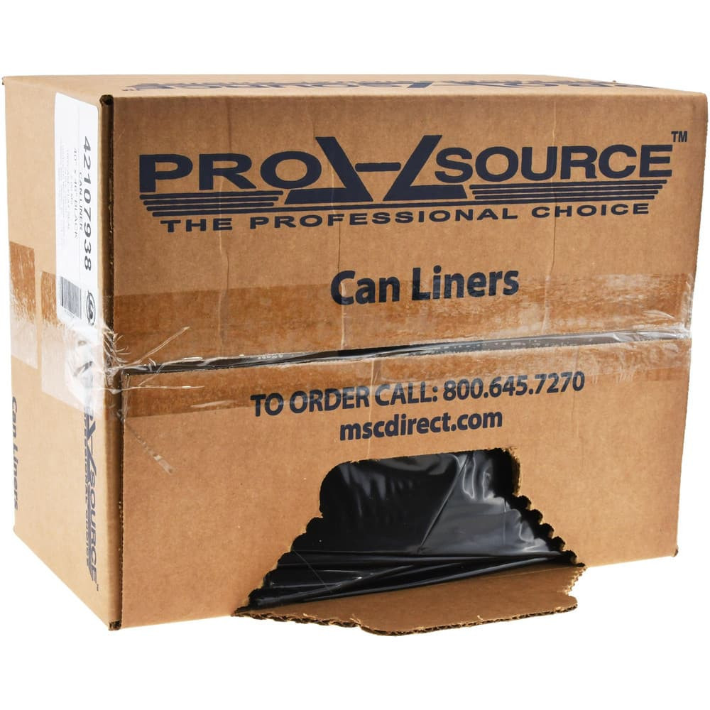 PRO-SOURCE PSM46661FB Trash Bags: 45 gal, 2 mil, 100 Pack
