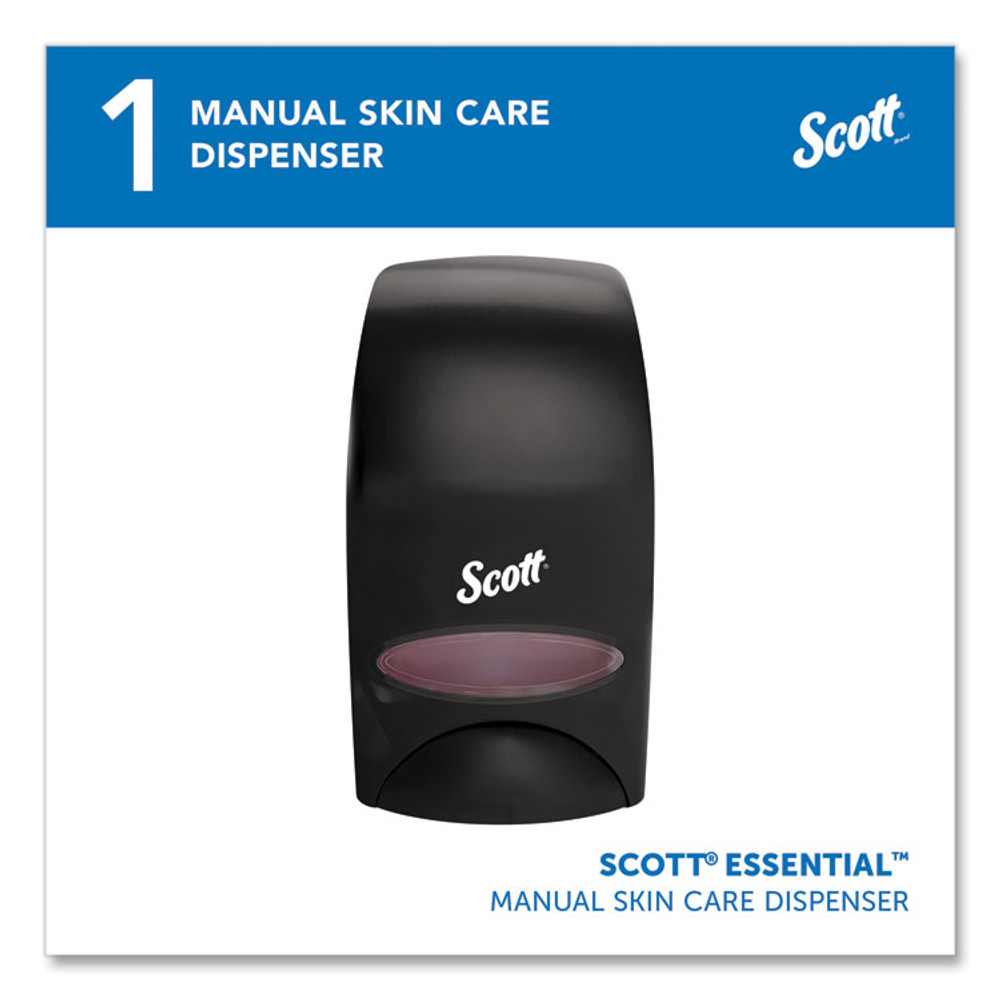 KIMBERLY CLARK Scott® 92145 Essential Manual Skin Care Dispenser, For Traditional Business, 1,000 mL, 5 x 5.25 x 8.38, Black