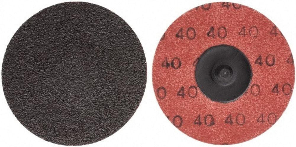 Norton 66623319028 Quick-Change Disc: Speed-Lok TR, 3" Disc Dia, 40 Grit, Aluminum Oxide, Coated