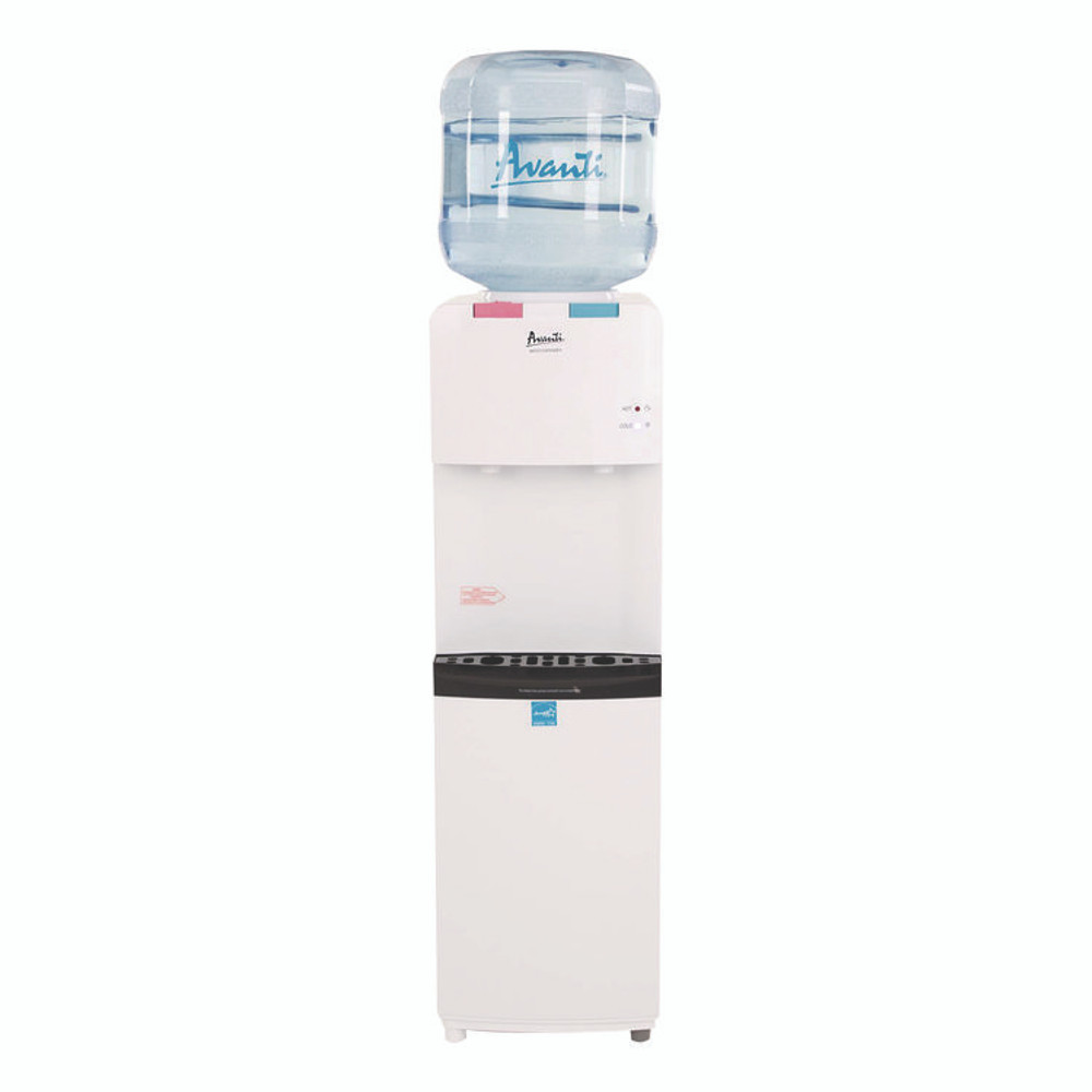 AVANTI WDHC770I0W Hot and Cold Water Stand Up Dispenser, 3 gal to 5 gal, 11 x 12 x 36, White
