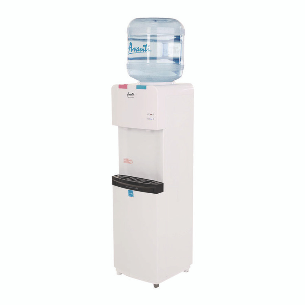 AVANTI WDHC770I0W Hot and Cold Water Stand Up Dispenser, 3 gal to 5 gal, 11 x 12 x 36, White