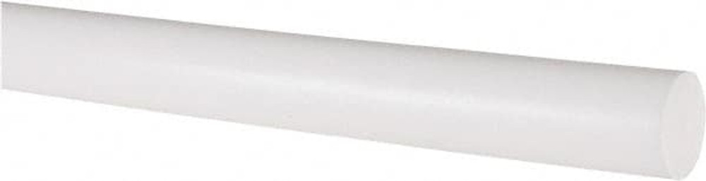 Value Collection 5503084 Plastic Rod: Polytetrafluroethylene, 4' Long, 3/4" Dia, White