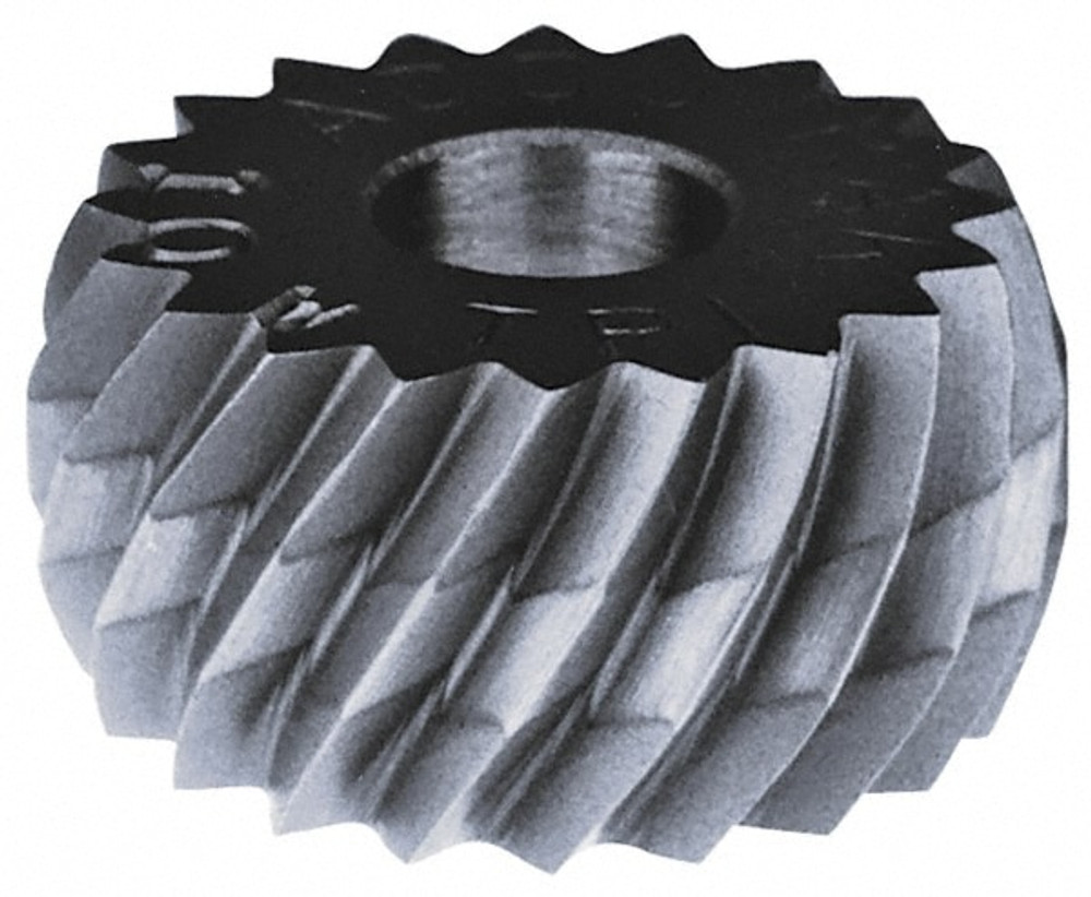 MSC MLL-2.0 Counterbored Hole Knurl Wheel: 0.787" Dia, Tooth Angle, 13 TPI, Diagonal, High Speed Steel