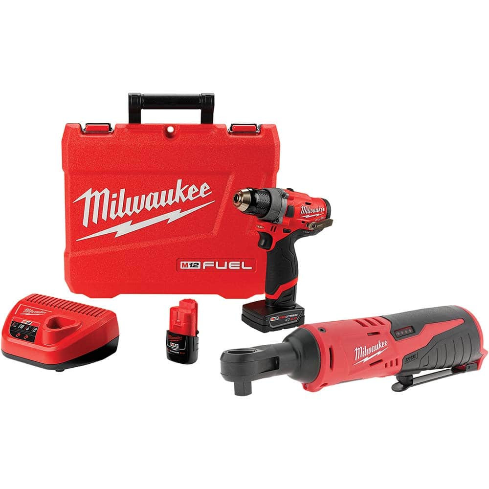 Milwaukee Tool 3873860/4292493 Cordless Drill: 12V, 1/2" Chuck, 0 to 1,700 RPM