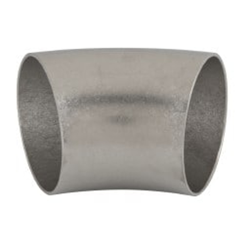 VNE V2WK2.5 Sanitary Stainless Steel Pipe 45 ° Elbow, 2-1/2", Butt Weld Connection