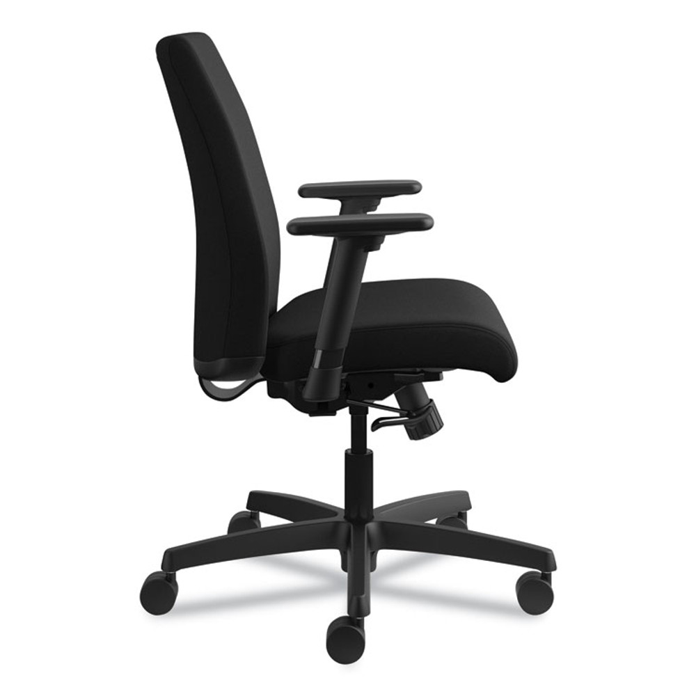 HON COMPANY IT105CU10 Ignition Series Fabric Low-Back Task Chair, Supports Up to 300 lb, 17" to 21.5" Seat Height, Black