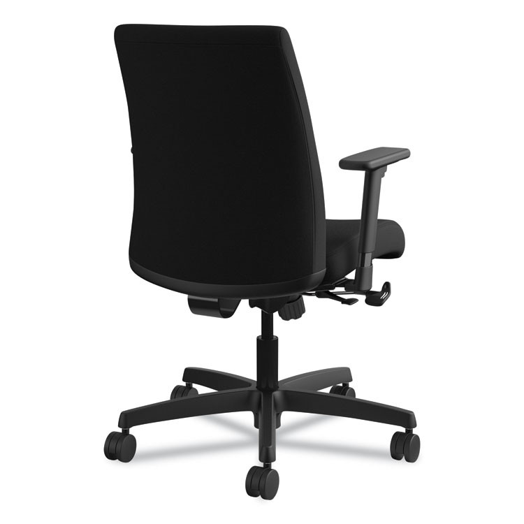 HON COMPANY IT105CU10 Ignition Series Fabric Low-Back Task Chair, Supports Up to 300 lb, 17" to 21.5" Seat Height, Black