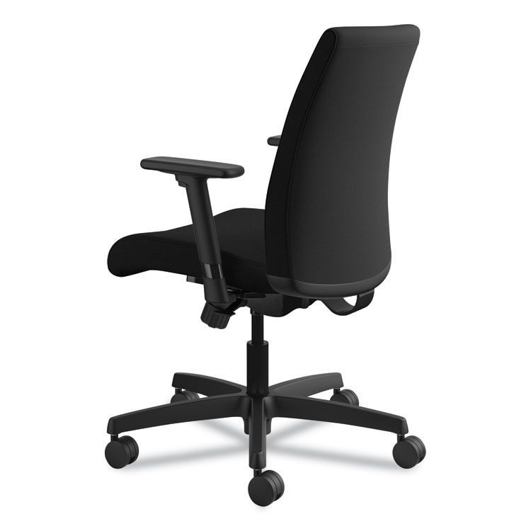 HON COMPANY IT105CU10 Ignition Series Fabric Low-Back Task Chair, Supports Up to 300 lb, 17" to 21.5" Seat Height, Black
