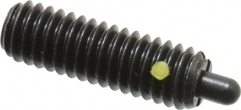 Vlier S56N Threaded Spring Plunger: 5/16-18, 1" Thread Length, 0.135" Dia, 3/16" Projection