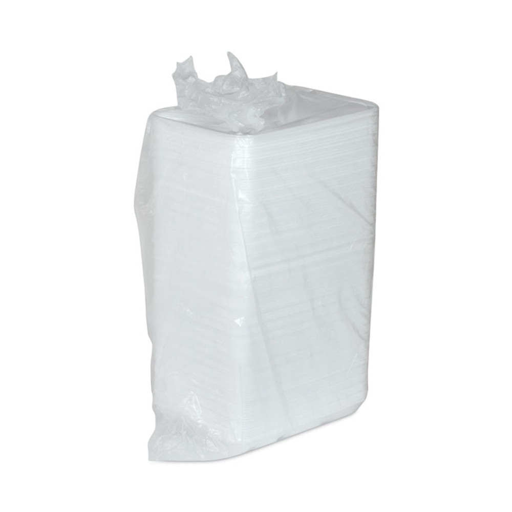 PACTIV EVERGREEN CORPORATION 0TH10601SGBX Foam School Trays, 6-Compartment Tray, 8.5 x 11.5 x 1.25, White, 500/Carton