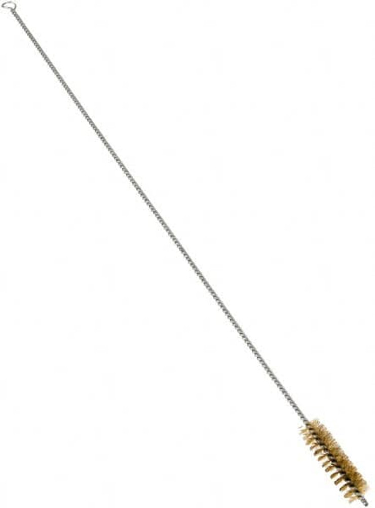 Schaefer Brush 14652 3" Long x 7/8" Diam Brass Long Handle Wire Tube Brush
