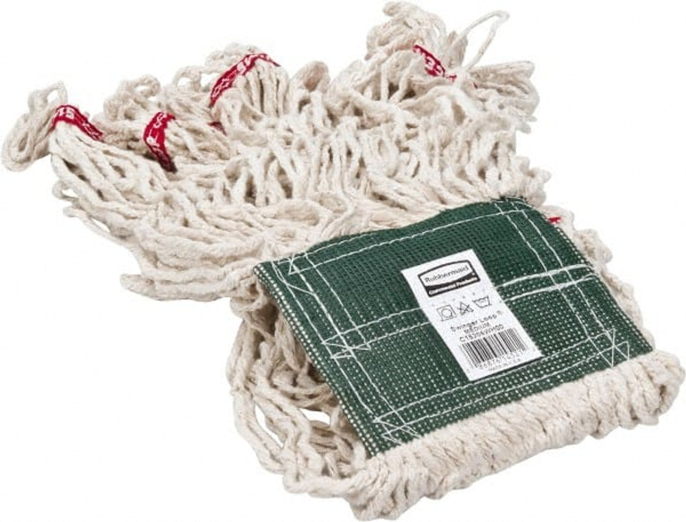 Rubbermaid FGC15206WH00 Wet Mop Loop: Clamp Jaw, Medium, White Mop, Blended Fiber