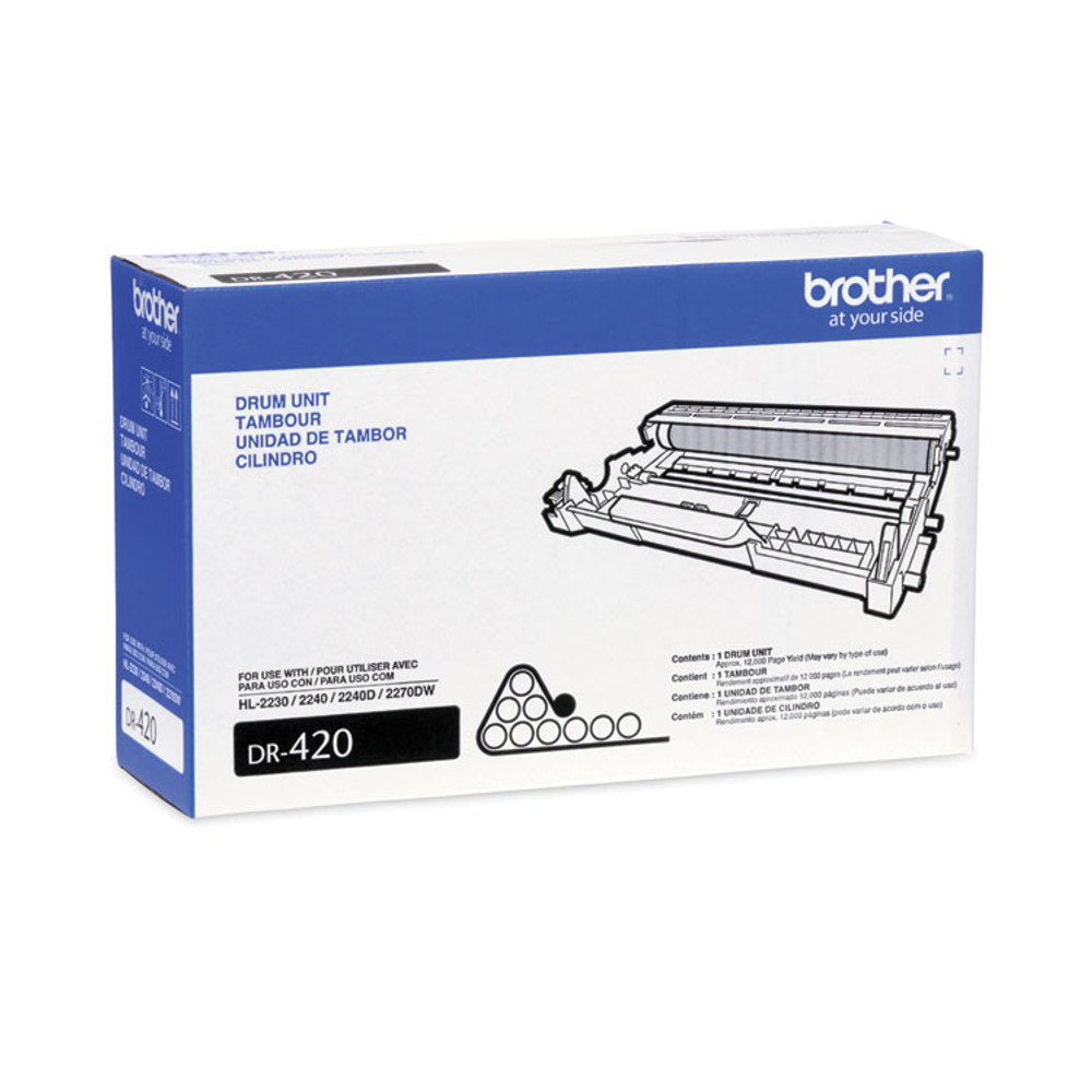 BROTHER INTL. CORP. DR420 DR420 Drum Unit, 12,000 Page-Yield, Black