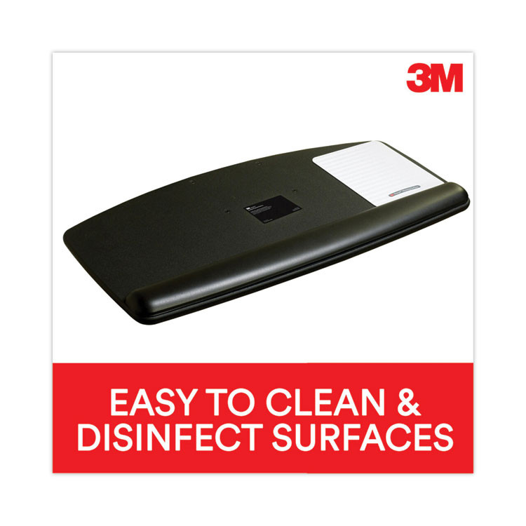 3M/COMMERCIAL TAPE DIV. AKT90LE Easy Adjust Keyboard Tray, Standard Platform, 23" Track, Black