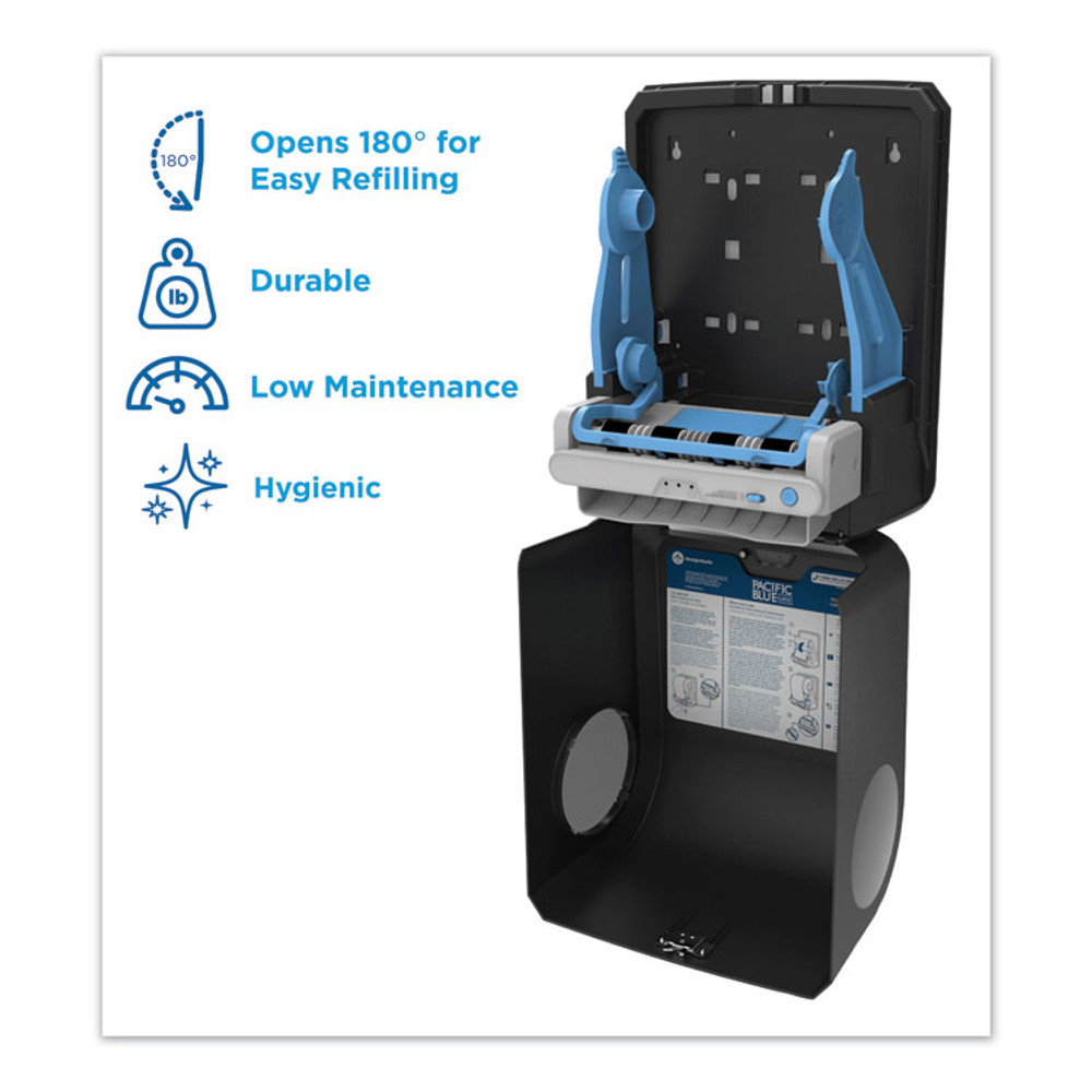 GEORGIA PACIFIC Professional 59590 Pacific Blue Ultra Paper Towel Dispenser, Automated, 12.9 x 9 x 16.8, Black