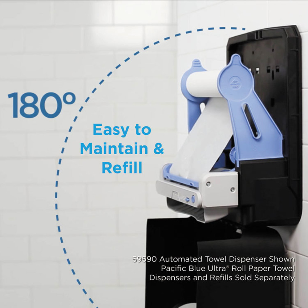 GEORGIA PACIFIC Professional 59590 Pacific Blue Ultra Paper Towel Dispenser, Automated, 12.9 x 9 x 16.8, Black